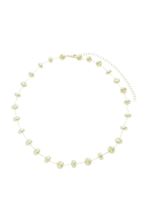 COLAR ELEGANTE DE PÉROLAS NO OURO CO689-O COLAR ELEGANTE DE PÉROLAS NO OURO CO689-O