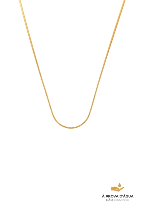 COLAR FIO ALEMÃO 1,5MM AÇO INOX DOURADO CO844-AD