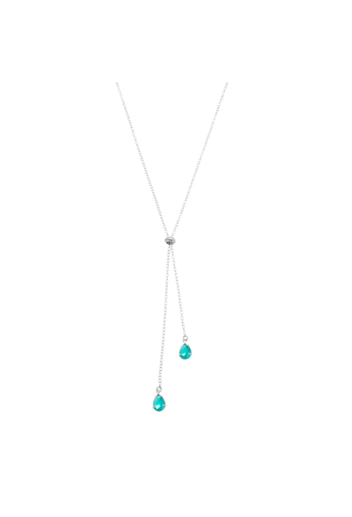 COLAR GRAVATINHA AJUSTÁVEL COM CRISTAL TURMALINA CO339-R COLAR GRAVATINHA AJUSTÁVEL COM CRISTAL TURMALINA CO339-R