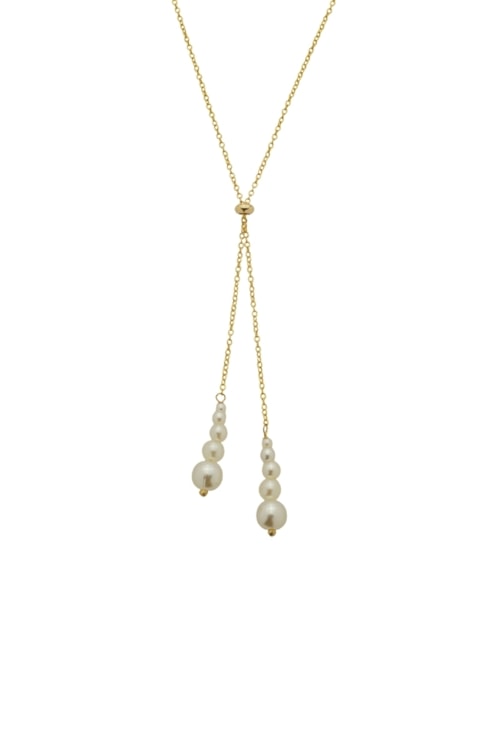COLAR GRAVATINHA AJUSTÁVEL COM PÉROLAS NO OURO CO728-O COLAR GRAVATINHA AJUSTÁVEL COM PÉROLAS NO OURO CO728-O
