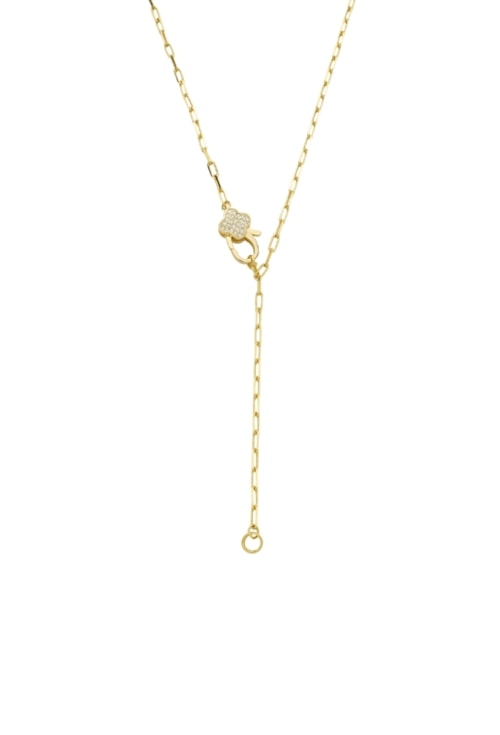 COLAR GRAVATINHA COM FECHO CRAVEJADO DE FLOR CO759-O COLAR GRAVATINHA COM FECHO CRAVEJADO DE FLOR CO759-O
