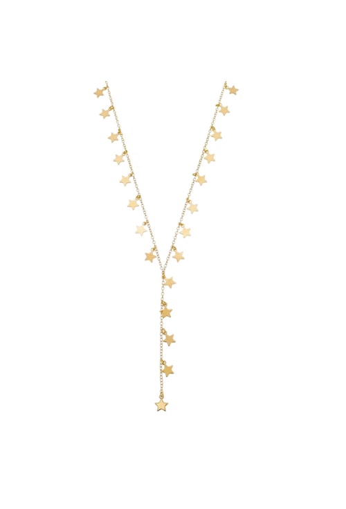 COLAR GRAVATINHA DE MEDALHAS DE ESTRELAS CO026-O COLAR GRAVATINHA DE MEDALHAS DE ESTRELAS CO026-O