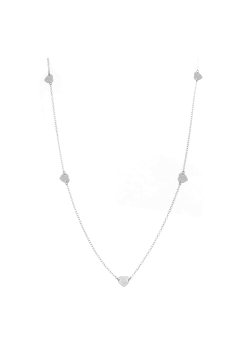 COLAR LONGO COM MEDALHAS DE CORAÇÃO NO RÓDIO CO247-R COLAR LONGO COM MEDALHAS DE CORAÇÃO NO RÓDIO CO247-R