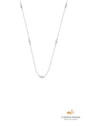 COLAR LONGO ELOS COM ZIRCÔNIA 4MM AÇO INOX POLIDO CO872-A