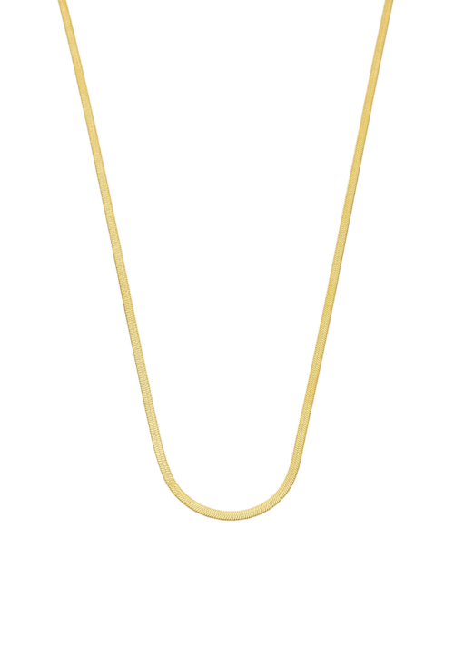 COLAR MALHA DE FITA AÇO INOX DOURADO CO766-O