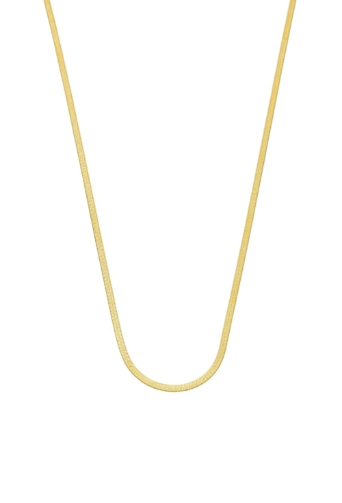 COLAR MALHA DE FITA AÇO INOX DOURADO CO768-O