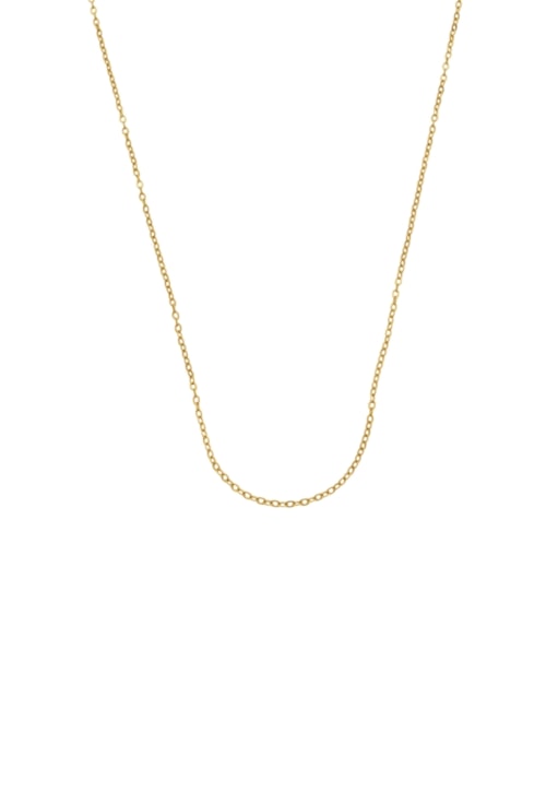 COLAR MASCULINO CORRENTE CADEADO INOX DOURADO CO777-O