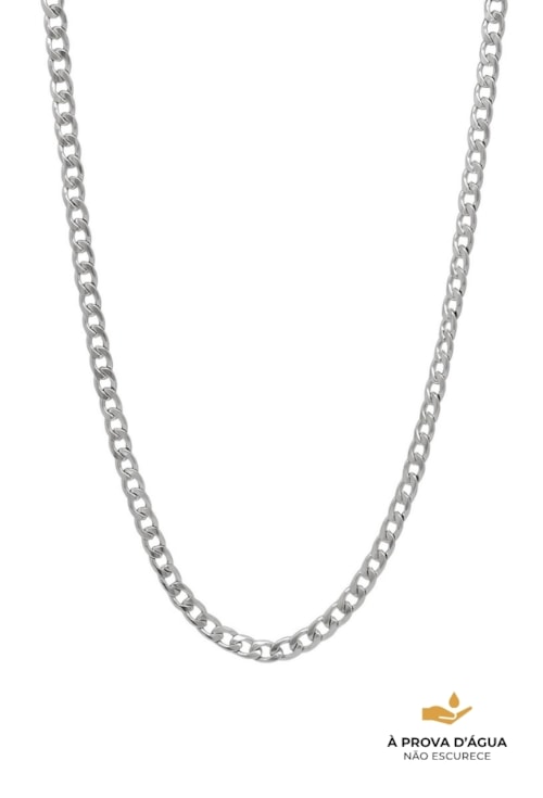 COLAR MASCULINO CORRENTE DE ELOS INOX CO676-A
