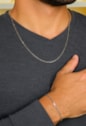 COLAR MASCULINO CORRENTE FÍGARO CO588-R