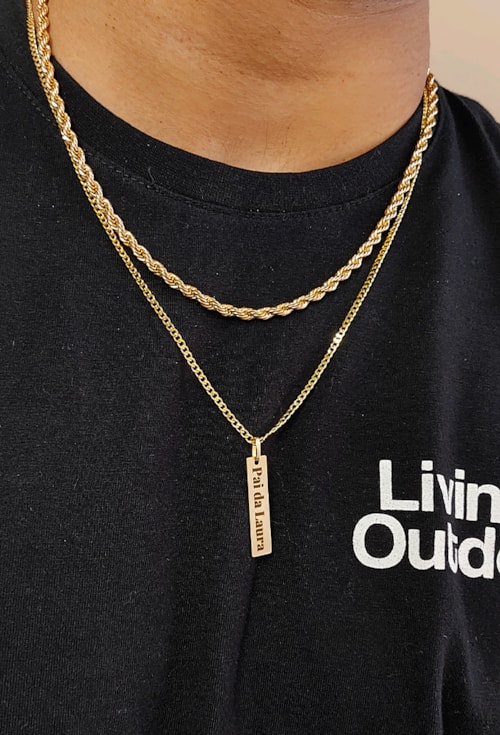 COLAR MASCULINO CORRENTE GRUMET TEXTURIZADA CO585-O COLAR MASCULINO CORRENTE GRUMET TEXTURIZADA CO585-O