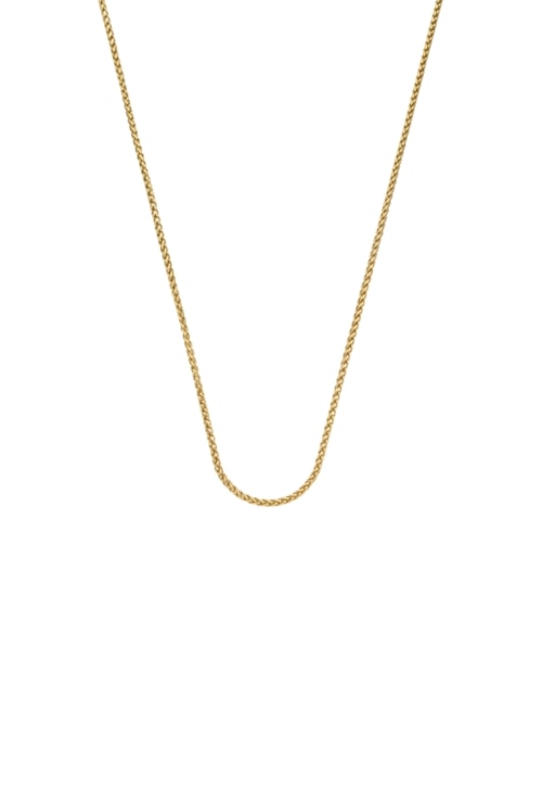 COLAR MASCULINO CORRENTE TRIGO INOX DOURADO CO778-O