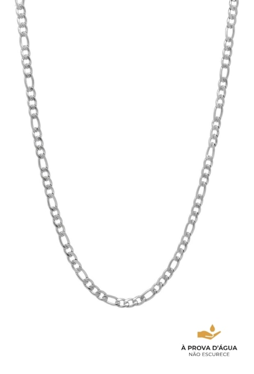 COLAR MASCULINO FÍGARO DE ELOS INOX CO673-A