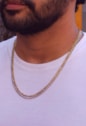 COLAR MASCULINO FÍGARO INOX DOURADO CO769-O