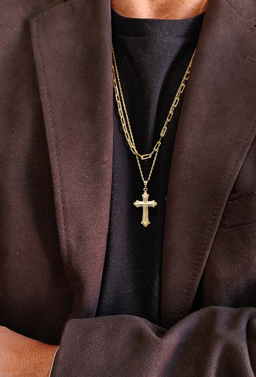 COLAR MASCULINO INSPIRAÇÃO DE ELOS CO584-O COLAR MASCULINO INSPIRAÇÃO DE ELOS CO584-O