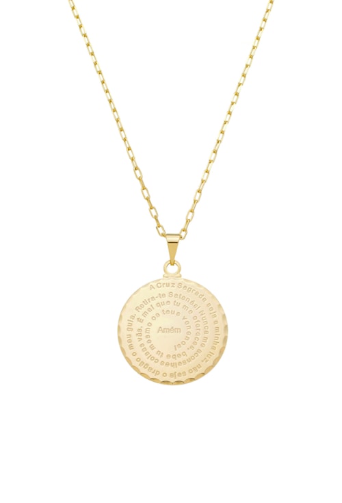 COLAR MASCULINO ORAÇÃO SÃO BENTO CO579-O COLAR MASCULINO ORAÇÃO SÃO BENTO CO579-O