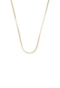 COLAR MASCULINO TIJOLINHO INOX DOURADO CO774-O