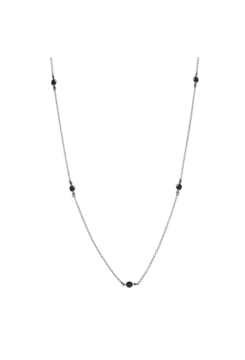 COLAR MÉDIO PONTO DE LUZ TIFFANY ÔNIX CO006-G