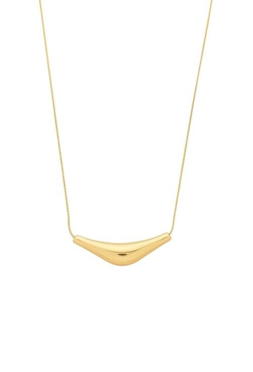 COLAR ORGÂNICO AÇO INOX DOURADO CO784-O