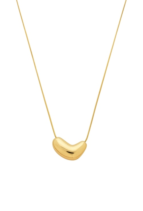 COLAR ORGÂNICO AÇO INOX DOURADO CO786-O