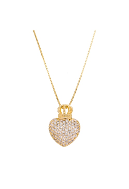 COLAR PERFUMEIRO CRAVEJADO CRISTAL CO389-O