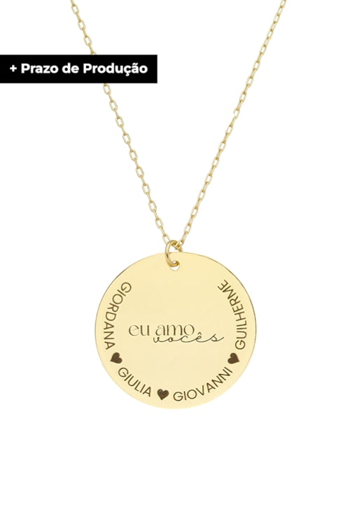 COLAR PERSONALIZADO 4 NOMES NO OURO PP060-O COLAR PERSONALIZADO 4 NOMES NO OURO PP060-O