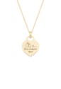 COLAR PERSONALIZADO CADEADO COM CORAÇÃO E FRASE FIXA OURO PP116-O