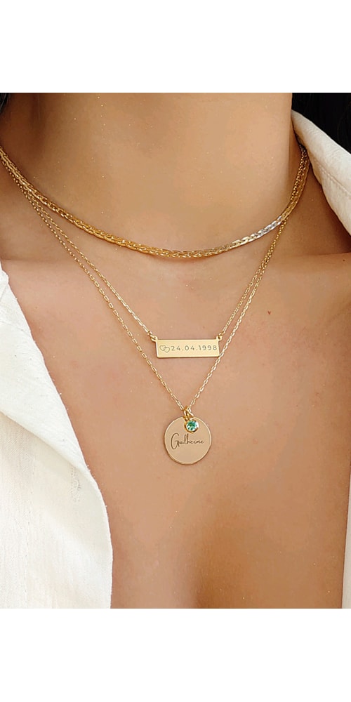 Colar Com Inicial Colar personalizado com inicial no ouro | Revenda Oh My Gold