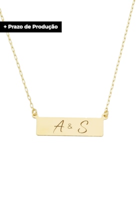 Produto COLAR PERSONALIZADO COM DUAS INICIAIS NO OURO PP019-O