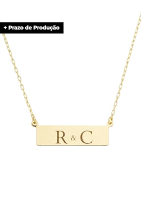 Produto COLAR PERSONALIZADO COM DUAS INICIAIS NO OURO PP020-O