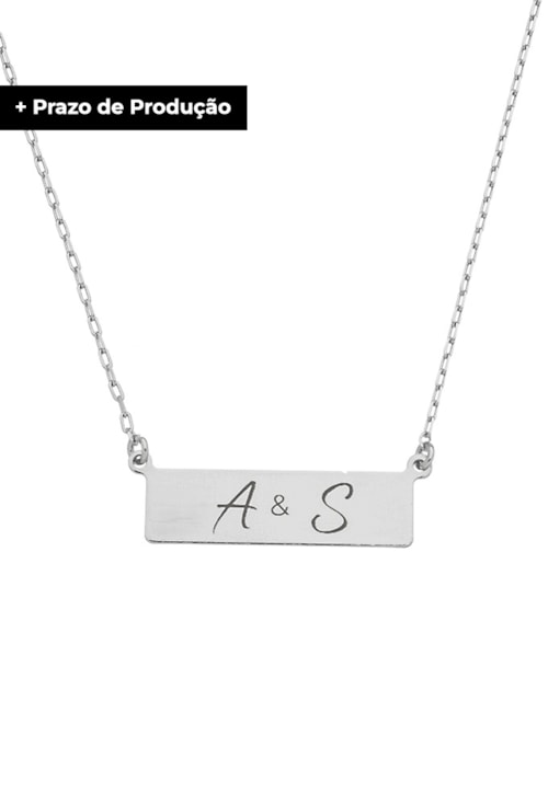 COLAR PERSONALIZADO COM DUAS INICIAIS NO RÓDIO PP019-R COLAR PERSONALIZADO COM DUAS INICIAIS NO RÓDIO PP019-R