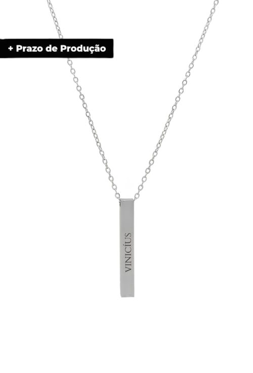 COLAR PERSONALIZADO DE NOME EM AÇO INOX PP084-A COLAR PERSONALIZADO DE NOME EM AÇO INOX PP084-A