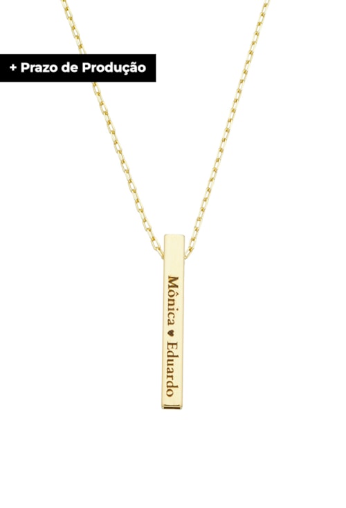 COLAR PERSONALIZADO DOIS NOMES NO OURO PP016-O COLAR PERSONALIZADO DOIS NOMES NO OURO PP016-O