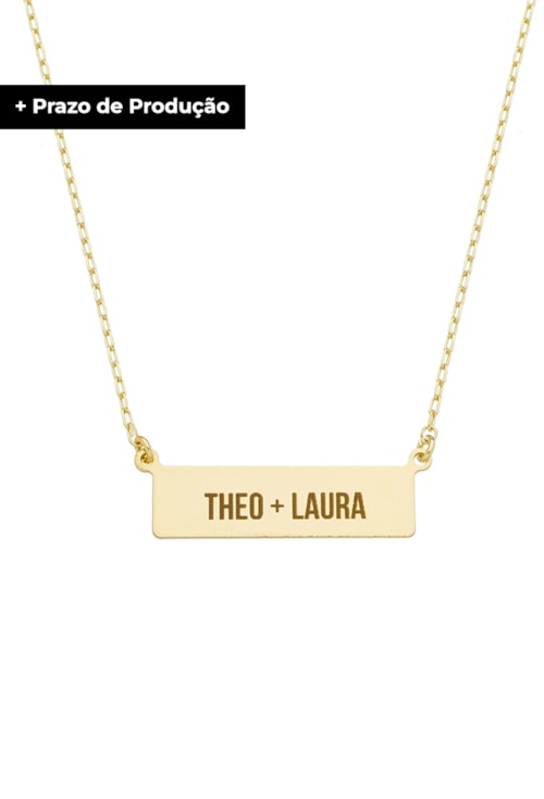 COLAR PERSONALIZADO DOIS NOMES NO OURO PP021-O COLAR PERSONALIZADO DOIS NOMES NO OURO PP021-O