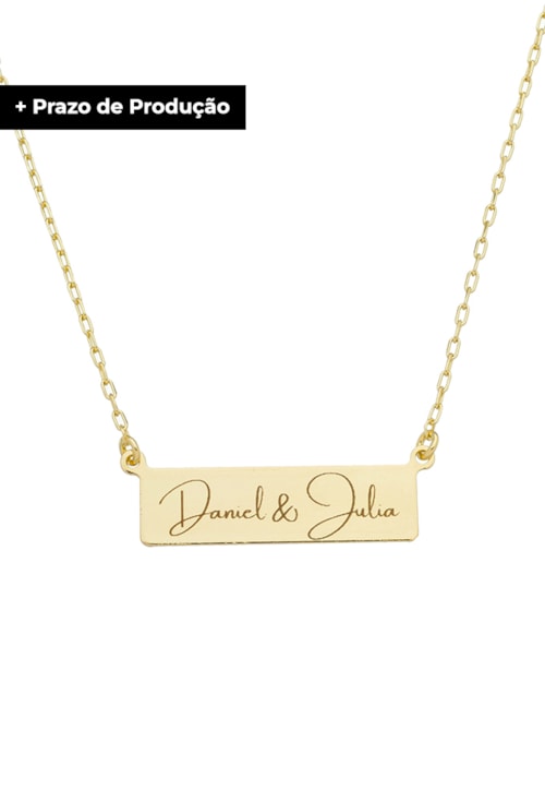 COLAR PERSONALIZADO DOIS NOMES NO OURO PP023-O COLAR PERSONALIZADO DOIS NOMES NO OURO PP023-O