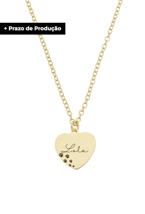COLAR PERSONALIZADO PET COM NOME PP012-O