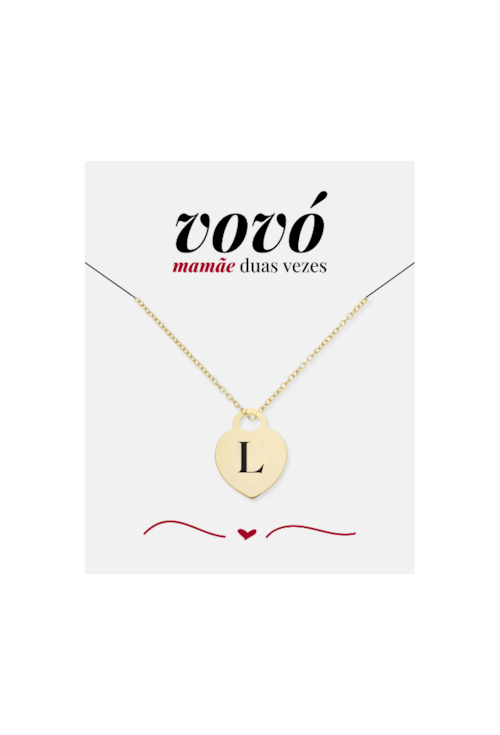 COLAR PERSONALIZADO VOVÓ NO OURO PP093-O COLAR PERSONALIZADO VOVÓ NO OURO PP093-O