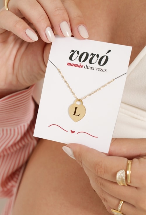 COLAR PERSONALIZADO VOVÓ NO OURO PP093-O COLAR PERSONALIZADO VOVÓ NO OURO PP093-O