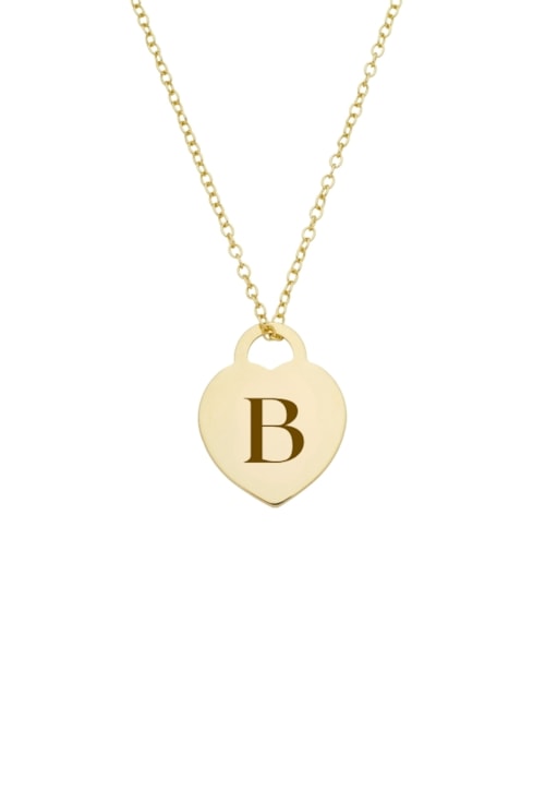 COLAR PERSONALIZÁVEL CADEADO CORAÇÃO COM FRASE FIXA MAIS INICIAL OURO PP117-O