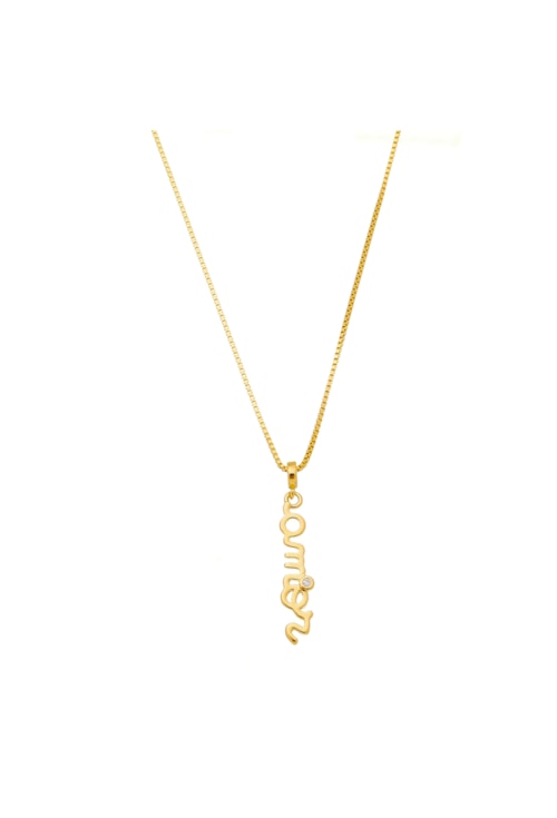 COLAR PINGENTE AMOR NO OURO CO289-O