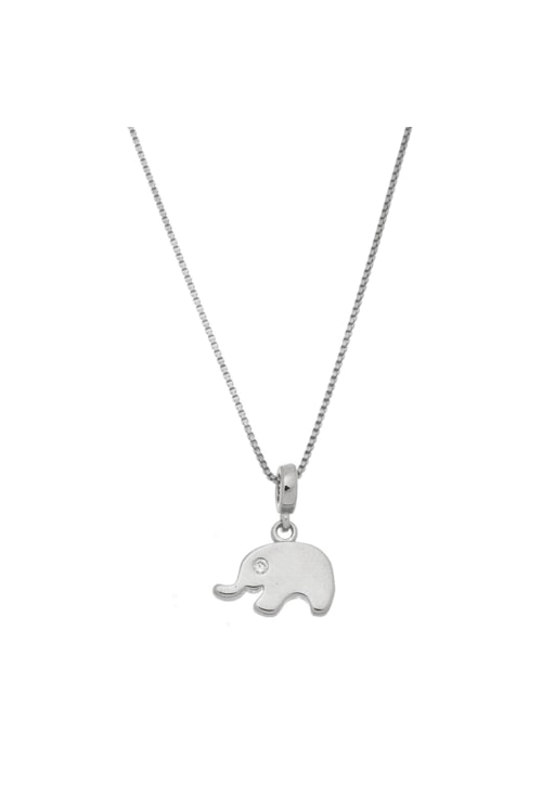 COLAR PINGENTE DE ELEFANTE NO RÓDIO CO297-R COLAR PINGENTE DE ELEFANTE NO RÓDIO CO297-R