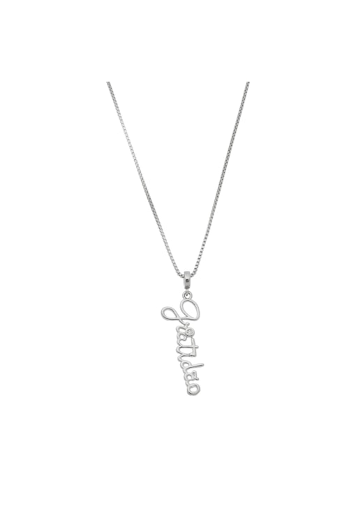 COLAR PINGENTE GRATIDÃO COM ZIRCONIA NO RÓDIO CO290-R COLAR PINGENTE GRATIDÃO COM ZIRCONIA NO RÓDIO CO290-R