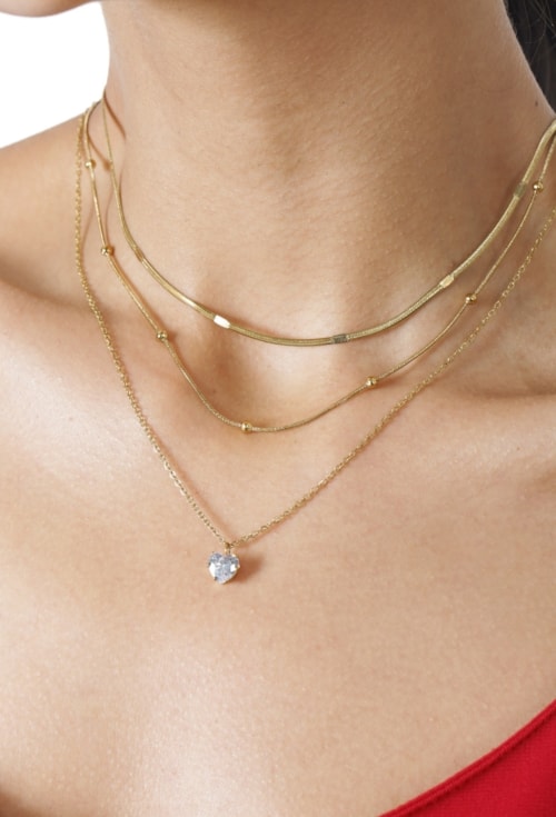 COLAR PONTO DE LUZ CORAÇÃO 6MM EM AÇO INOX DOURADO CO827-AD COLAR PONTO DE LUZ CORAÇÃO 6MM EM AÇO INOX DOURADO CO827-AD