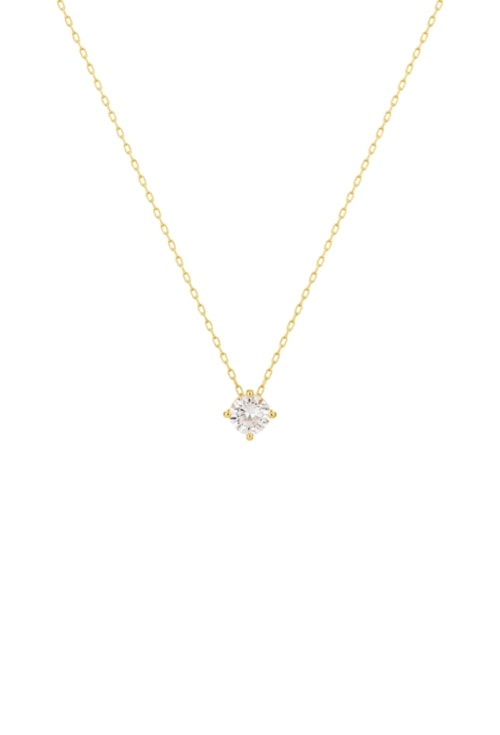 COLAR PONTO DE LUZ ZIRCÔNIA 6MM MINI INSPIRAÇÃO BANHADO OURO CO880-O