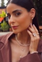 COLAR PONTO DE LUZ ZIRCÔNIA 6MM MINI INSPIRAÇÃO BANHADO OURO CO880-O
