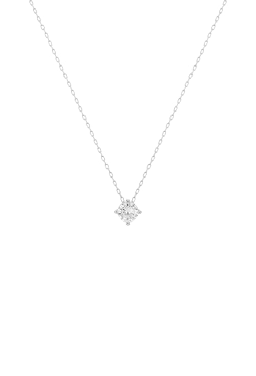 COLAR PONTO DE LUZ ZIRCÔNIA 6MM MINI INSPIRAÇÃO BANHADO RÓDIO CO880-R