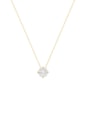 COLAR PONTO DE LUZ ZIRCÔNIA 8MM MINI INSPIRAÇÃO BANHADO OURO CO881-O