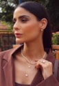 COLAR PONTO DE LUZ ZIRCÔNIA 8MM MINI INSPIRAÇÃO BANHADO OURO CO881-O