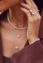 COLAR PONTO DE LUZ ZIRCÔNIA 8MM MINI INSPIRAÇÃO BANHADO OURO CO881-O