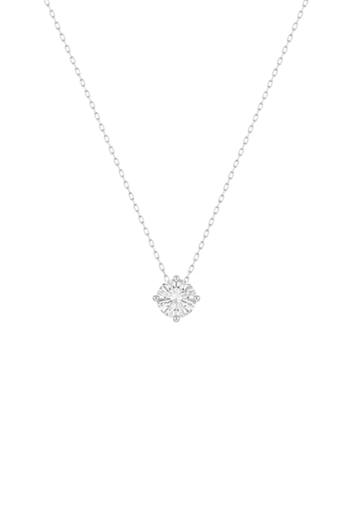 COLAR PONTO DE LUZ ZIRCÔNIA 8MM MINI INSPIRAÇÃO BANHADO RÓDIO CO881-R