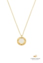 COLAR REDONDO PEROLADO AÇO INOX DOURADO CO782-AD